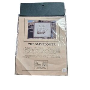 The Sampler Needlework The Mayflower Nautical Cross Stitch Kit 7"x9" NWT